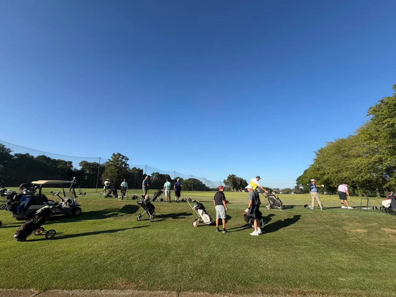 Driving range movimentado