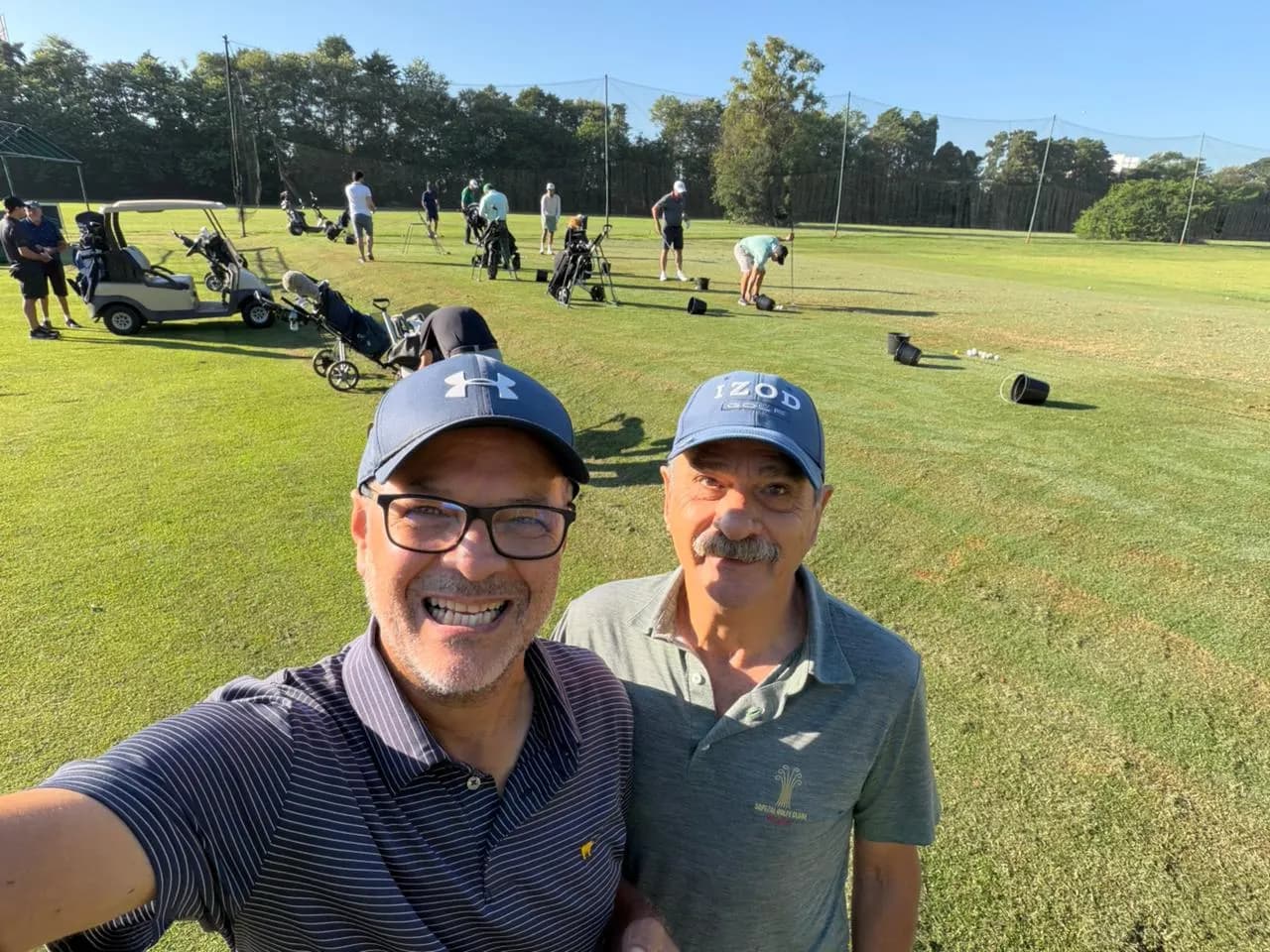 Selfie no driving range